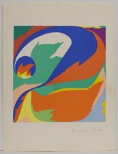 BOLAFFIARTE n°  3269 Litosegrigrafia Piero Dorazio  autografata 1971