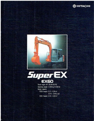 Hitachi super ex60 escavatore - super,