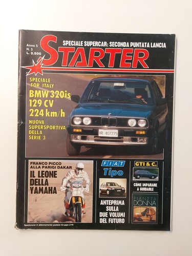 Starter 1988 bmw 320is - n.3/1988,