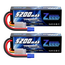 2x Zeee 5200mAh 11,1V 3S