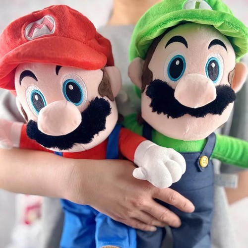 Peluche mario luigi 25cm - mario,