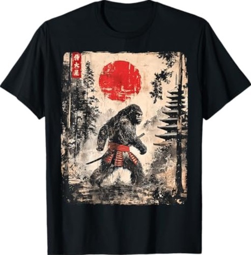 Maglietta samurai bigfoot - maglietta,