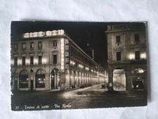 TORINO - Torino di notte - Via Roma fp v.ta 1946