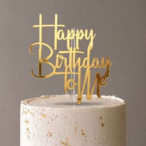 Cake topper happy - cake,