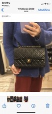 CHANEL BAG 2.55 BORSA MATELASSE’ COLORE NERO IN PELLE Vintage 90s 24kt Gold HW