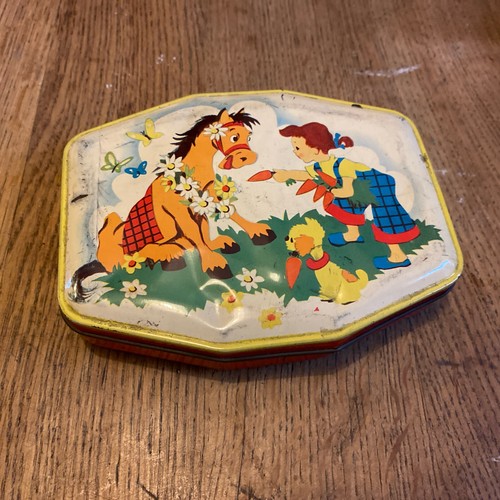 Vintage horner toffee tin - vintage,