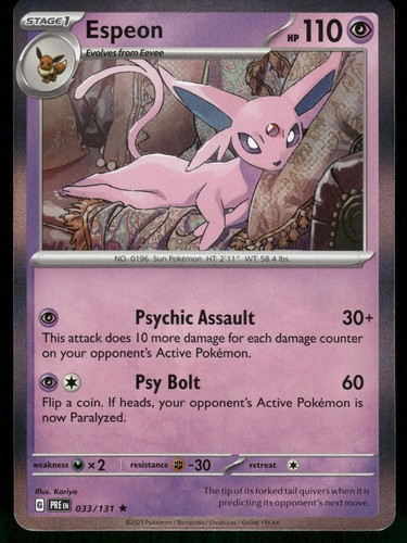 Espeon holo 033 - nm, sv
