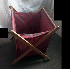 PORTARIVISTE TESSUTO E LEGNO VINTAGE