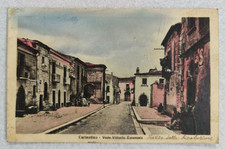 cartolina foggia carlantino viale piazza viaggiata 1935 formato piccolo