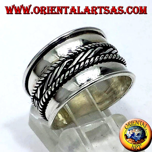 Anello fascia larga intreccio - anello,