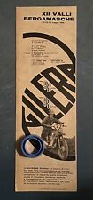 Rara Pubblicita’ Moto GILERA 98 Prima alle XII Valli Bergamasche con T.Masserini