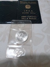 L500 MONETA CELEBRATIVA DELL'ANNO EUROPEO  DELLA MUSICA 1985