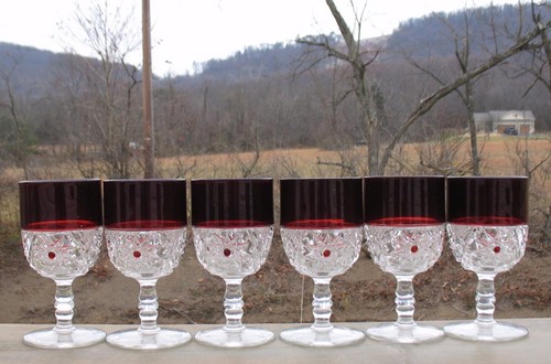 Eapg clear with ruby stain - ruby,