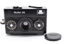 Meter Works [QUASI NUOVO] Rollei 35 fotocamera pellicola nera Tessar 40 mm f3,5 dal GIAPPONE