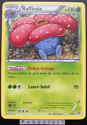 Carte pokemon rafflesia 98 - pokemon, 3/98