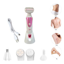 DEPILATORE EPILATORE RASOIO SOPRACCIGLIA GAMBE MASSAGGIO SPAZZOLA VISO USB 6155