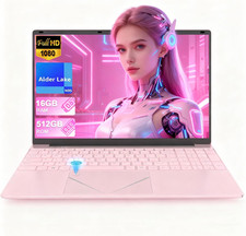 PC Portatile Rosa Da 15,6" - Processore N95 up to 3.4Ghz Laptop Computer, 16 GB 