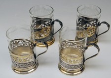 4 Argento Tè Occhiali Tea