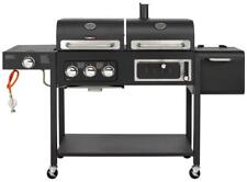 CosmoGrill Barbecue da Esterno DUO Grill a Gas + Affumicatore a Carbone BBQ Portatile