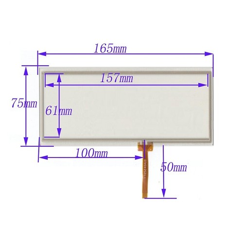 Touch screen pollici fili - pollici, 4