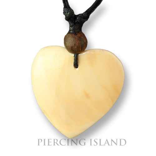 Collana conchiglia cuore crema
