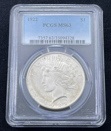 1922 dollaro peace - dollaro, argento