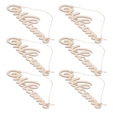 6 Pcs Di Benvenuto in Legno