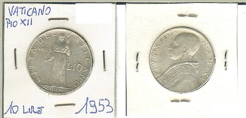 Vaticano pio xii 10 lire - xii,