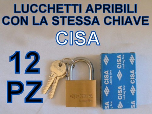 Lucchetti cisa apribili con - 12,