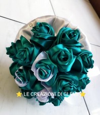 bouquet fatto a mano in raso possibilità di farlo di qualsiasi colore