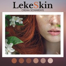 LEKESKIN, CREMA VISO SCHIARENTE, MACCHIE SCURE DELLA PELLE, ESFOLIANTE VISO