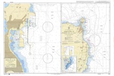 1856 Approcci Puerto De La Luce North Atlantico Oceano Gran Canaria Cartina