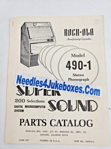 Manuale ricambi jukebox