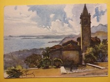 Gaino (Brescia). Veduta - Illustratore Aldo Raimondi.