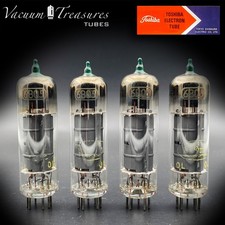 EL84 6BQ5 TOSHIBA/Baldwin Amplitrex Matched Quad Gray Plate D Getter Japan Tubes