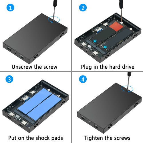 Alloggiamento ssd dual bay - dual,