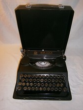 MACCHINA DA SCRIVERE D'EPOCA - ANTICA - PORTATILE BAR - LOCK  ANNO 1926