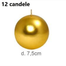 x Set 12 Pezzi Candele Sfera