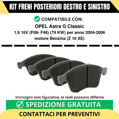 Pastiglie freno posteriori - pastiglie,