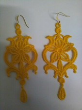 Orecchini pizzo macramè