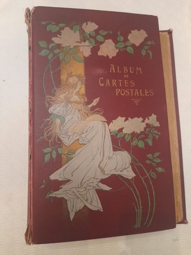 Antico album cartoline postali - album,