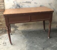 Antico tavolo da cucina in legno consolle scrittoio allungabile apribile a libro