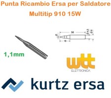 PUNTA RICAMBIO ERSADUR 1,1mm PER SALDATORE KURTZ ERSA MULTITIP 910 15W