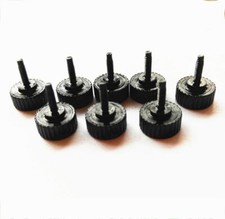 Viti pollice zigrinate testa piatta computer PC custodia impugnatura bulloni M1.6 zinco nero