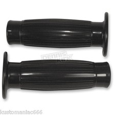 Manopole tipo Beston nere botticella Ø 25mm Harley Sportster Triumph Cafèracer 