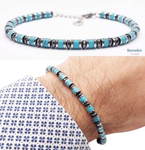 Bracciale uomo pietra di - bracciale, in