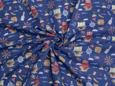 Tessuto in policotone stampato