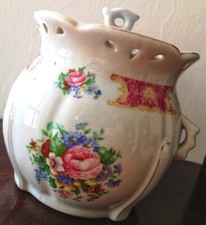 Zuppiera in porcellana con decoro floreale Venetian Lagoon decoro "England Rose"