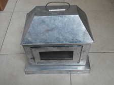 Lanterna a gabbia porta lumini candele da appendere in lameria zincata 25x20 cm