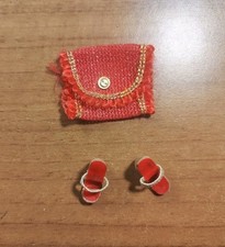 Scarpe open toe e Borsa Barbie Accessori vintage anni 60/70